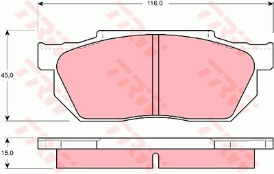 TRW Bremsscheiben Set Beläge CA3NJ 12,8 vorne für HONDA CRX 2 ED EE CIVIC 4 EC