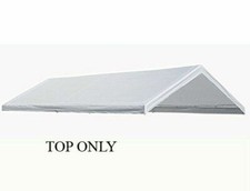 10'X20' White Tarp Top Roof Canopy Replacement Cover (1 1 ...