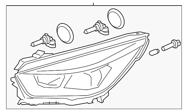 Genuine Ford Headlamp Housing JJ5Z-13008-D