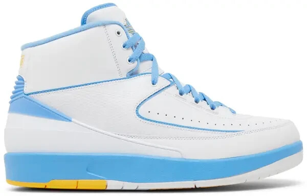 Nike Air Jordan 2 Retro Melo White University Blue 385475-122 Mens Size 9 New