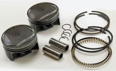 Ultima 4.000'' Std. Bore Domed Piston Set w/ Rings for Ultima 107 C.I Engines