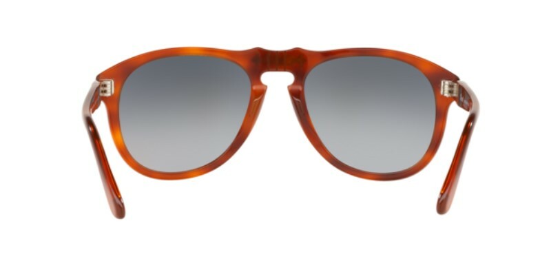 Pre-owned Persol 0po0649 96/m3 Terra Di Siena/grey Gradient Polarized Sunglasses In Gray
