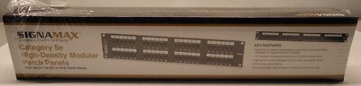 SIGNAMAX 48458MD-C5E 48-PORT CATEGORY 5E HIGH-DENSITY PATCH PANELS RACK MOUNT