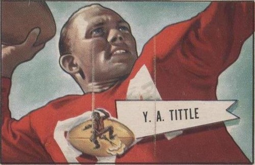1952 Bowman Y.A. Tittle #17