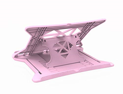Carnation Adjustable Laptop Stand Riser Ventilated Portable Foldable Swivel with