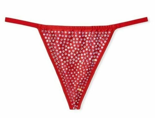 

NWT Victorias Secret очень сексуальные тонкие блестящие трусики с V-образным вырезом, размер XLarge, Lipstick