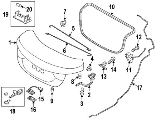 OEM Hyundai Sill Trim – Rear Tailgate Transverse Black – For Palisade 2020–2025 – Genuine Part