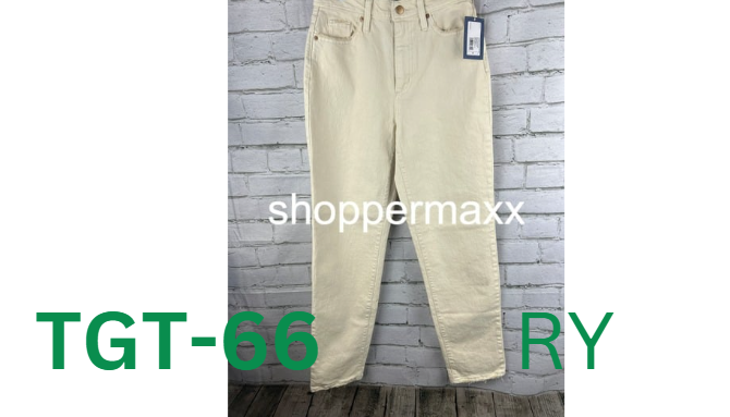 WOMEN'S HIGH-RISE 90'S VINTAGE STRAIGHT JEANS - UNIVERSAL THREAD, OFF-WHITE, 4