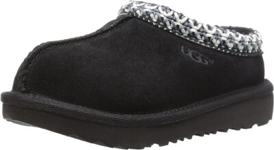 New 100% UGG Brand Big Kids 1019066K Tasman Black Shoes Slippers Sandals size 4
