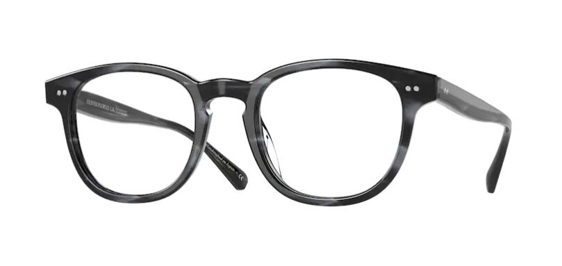 Pre-owned Oliver Peoples 0ov5480u Kisho 1734 Dark Blue Smoke Blue Unisex Pillow Eyeglasses In Clear