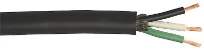 10/3 Sjew Blk Rbr Cable 100ft,No 233896608,  Coleman Cable Inc