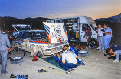 Mikael Ericsson Claes Bilstam, Lancia Delta WRC Rally 1988 Racing Old Photo 5