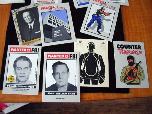 1993 FBI MOST WANTED MOB, CRIMINAL COLLECTOR G-MAN 100 SET OF CARDS MINT +  RARE