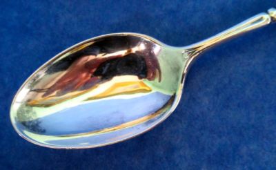 Walter Trickett Sheffield Antique Rare Sterling Silver Spoon Hallmarked 1910