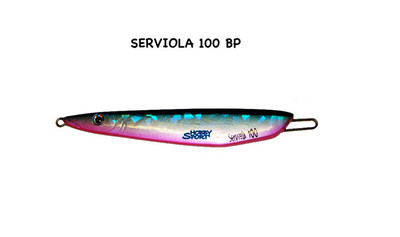 VERTICAL JIG  SERVIOLA 100 GR COLOR BP BLU-PINK PESCA CERNIA DENTICE RICCIOLA