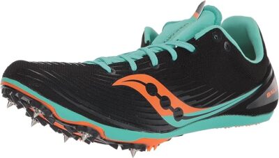 

Мужские легкоатлетические кроссовки Saucony Ballista MD, черный/холодный мятный, 12 D, средний размер США, Black/cool mint