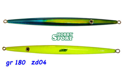 ZERO DROPPER ZD04  COLORE VERDE BLUE RIVER2 SEA 180 GR - MARE VERTICAL JIG