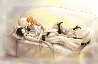 Anime espada inoue orihime ulquiorra Stitched Gaming Mat Desk