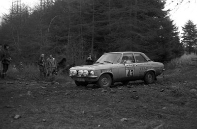 Bengt Nilsson & Lars-Erik Carlstrom, Opel Ascona WRC RAC Rally 1975 Old Photo 8