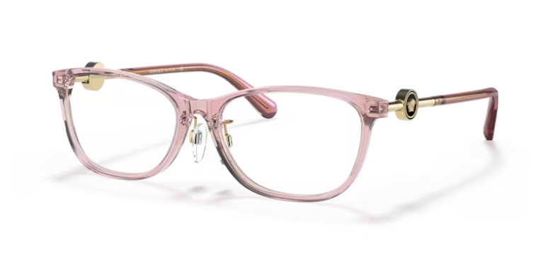 Versace 0VE3297D 5322 Transparent pink Square Eye Women's