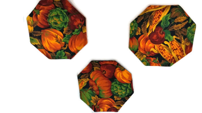 Set of 4 HANDMADE Dinner Place Mat-Harvest/Thanksgiving/Fall Themed