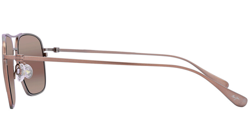 Pre-owned Maui Jim Beaches 541-19a Satin Brown With Maui Rose Red Polarized Sunglasses In Pink