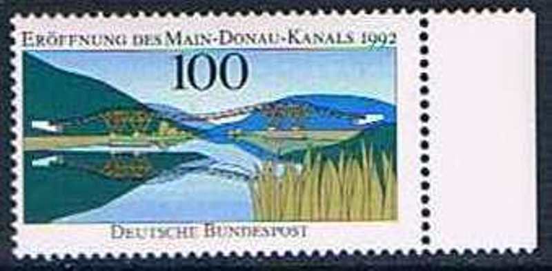 Allemagne 1992 Mi NÂ°1630 Mnh**  ErÃ¶Ffnung Des Main-Donau-Kanals