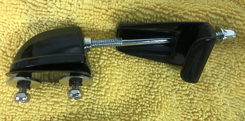 Sound Percussion bass drum lugs, black with tension rods, screws / washers