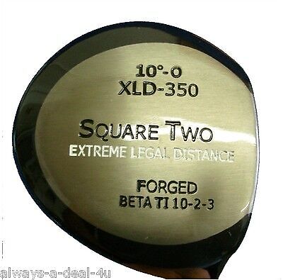 Square Two XLD-350 Driver Golf Club 10 Degree Stiff ETI Graphite Shaft
