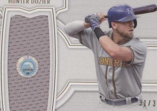 2020 Topps Definitive Collection - Hunter Dozier #DJRC-HD