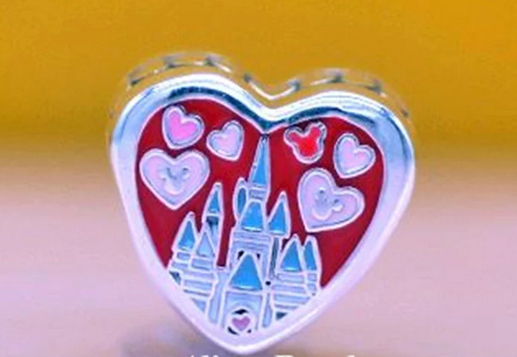 Authentic Pandora Bead 2023 Valentine's Day Disney Parks Mickey & Minnie Mouse