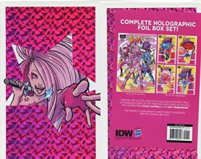 Jem and the Holograms #1 Complete 5 Cover Holographic Foil Box Set IDW Brand New