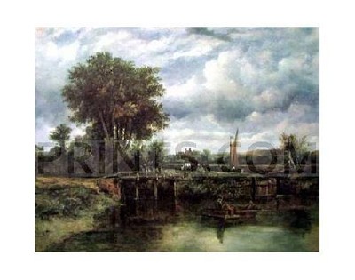 Frederick Waters Watts Lock at Dedham NO LONGER IN PRINT - LAST ONES!!