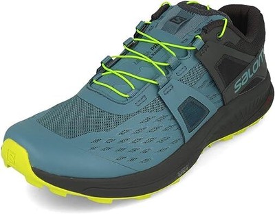 Мужские кроссовки Salomon Ultra Pro Trail, цвет Bluestone/Ebony/Acid Lime, 12 D Medium US