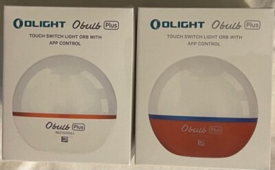 2X NEW Olight Obulb Plus LED Ambient Light with New App Control White & Orange