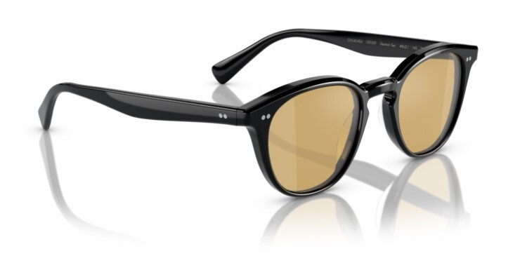 Pre-owned Oliver Peoples 0ov5454su Desmon Sun 10050f Black/mustard Mirrored Sunglasses In Orange