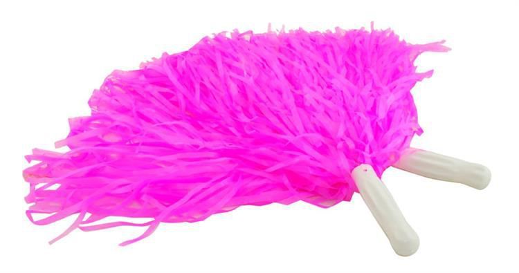 POM POMS PER BAMBINI FESTE GIOCHI DANZA SAGGI FESTONI ROSA