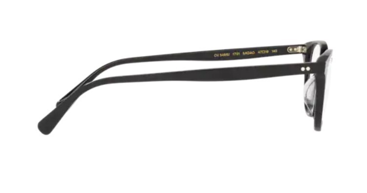 Pre-owned Oliver Peoples 0ov5481u Sadao 1731 Black Pillow Unisex Eyeglasses In Clear