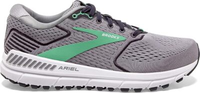 

Женские кроссовки Brooks Ariel 20, сплав/черный жемчуг/зеленый, 9,5 2E X-Wide США, Alloy/black pearl/green