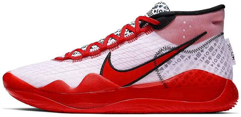 🔥 Nike KD12 Zoom Kevin Durant Mens Shoes Red White YouTube CQ7731-900 Size 18