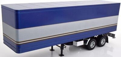 Road Kings 1:18 Scale Truck Trailer Blue Metallic/Silver