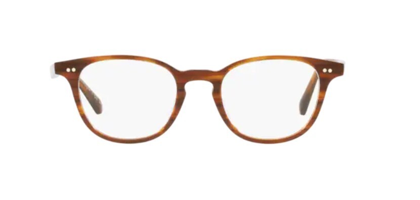 Pre-owned Oliver Peoples 0ov5481u Sadao 1733 Red Mahogany Brown Pillow Unisex Eyeglasses In Clear