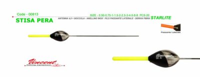 GALLEGGIANTI MARE 2.5 GR  MODELLO STISA PERA STARLITE  VINCENT   CONF 3 PZ