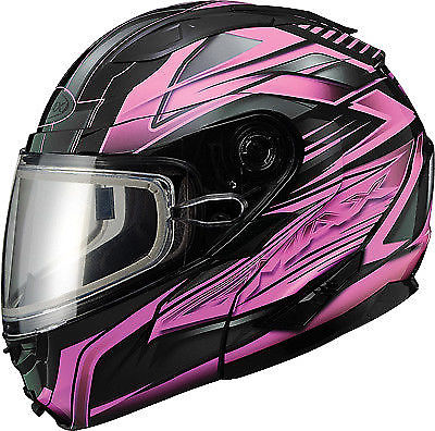 gmax snowmobile helmet pink ribbon riders (medium)