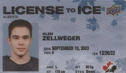 2023 Upper Deck Team Canada Juniors - Olen Zellweger #LI-21