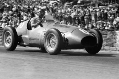 Johnny Claes Juan Manuel Fangio, Maserati A6GCM-53 1953 Old Motor Racing Photo 3