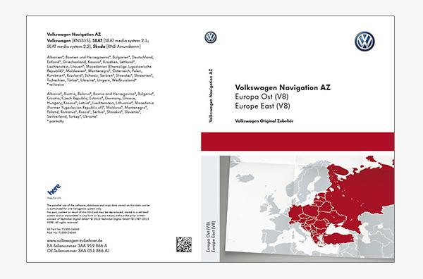 Volkswagen SD Karte Navigationssoftware & Karten für GPS-Systeme im Auto