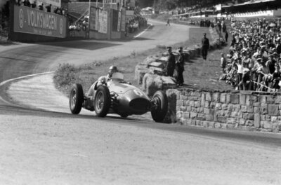 Johnny Claes Juan Manuel Fangio, Maserati A6GCM-53 1953 Old Motor Racing Photo 2