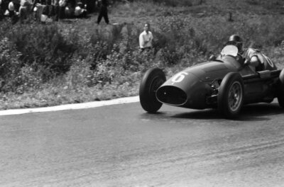 Johnny Claes Juan Manuel Fangio, Maserati A6GCM-53 1953 Old Motor Racing Photo 1