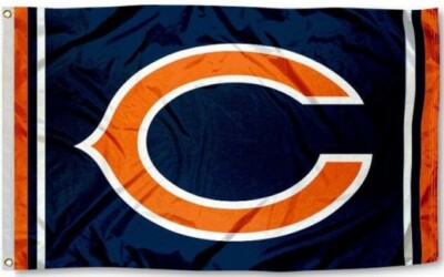 Chicago Bears ''C'' Football Flag ~ Large 3'X5' ~ NFL ~ FREE SHIPPING